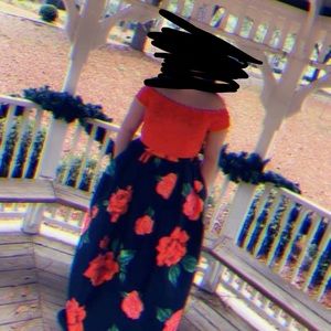 two piece prom dress